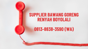 Supplier Bawang Goreng Renyah Boyolali
