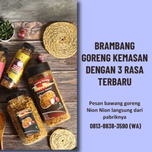 Brambang Goreng Kemasan Nion Nion