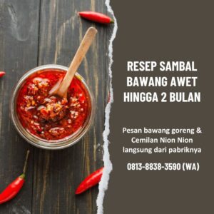 Resep Sambal Bawang Awet Nion Nion