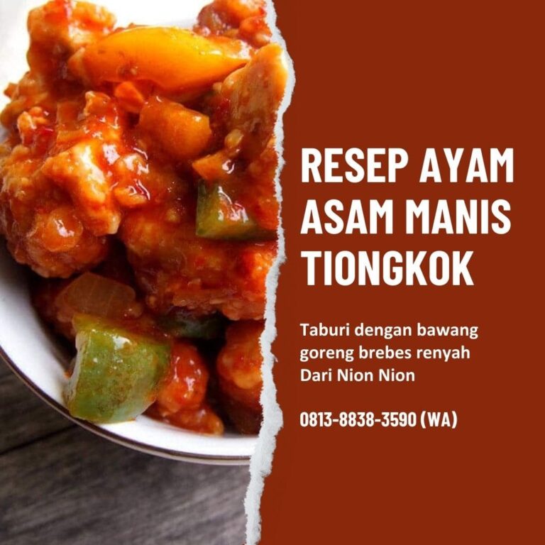 Resep Ayam Asam Manis - Nion Nion