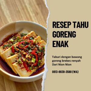 Resep Tahu Goreng Enak Nion Nion