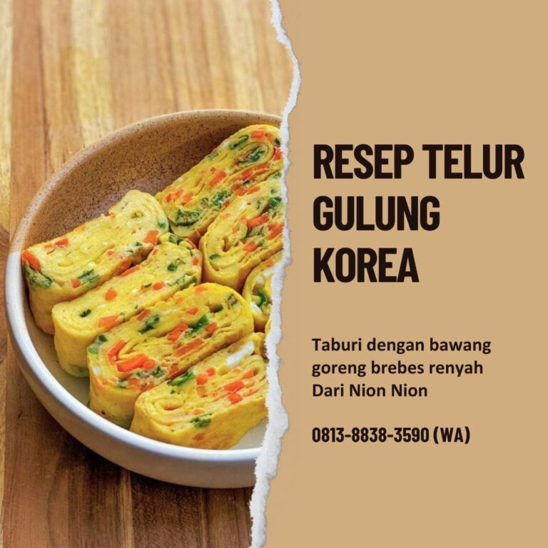 Resep Telur Gulung Korea Nion Nion