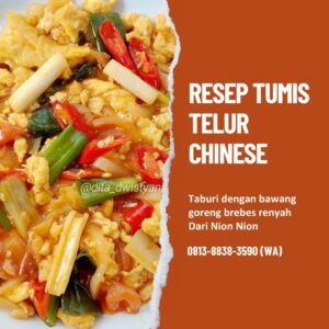 Resep Tumis Telur Chinese Nion Nion