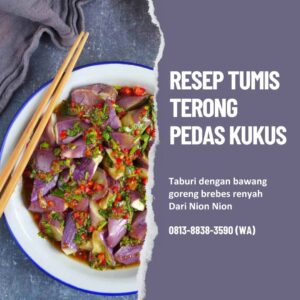 Resep Tumis Terong Pedas Nion Nion