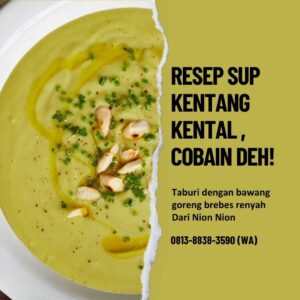 Resep Sup Kentang Kental Nion Nion