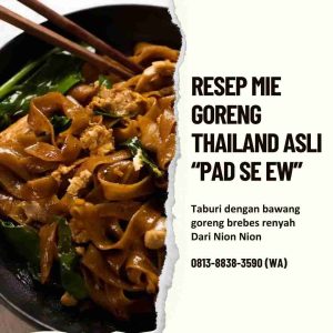 Resep Mie Goreng Thailand Nion Nion