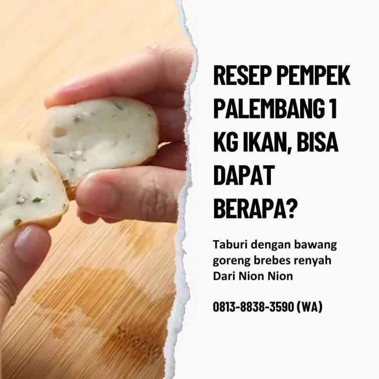 Resep Pempek Palembang 1 Kg