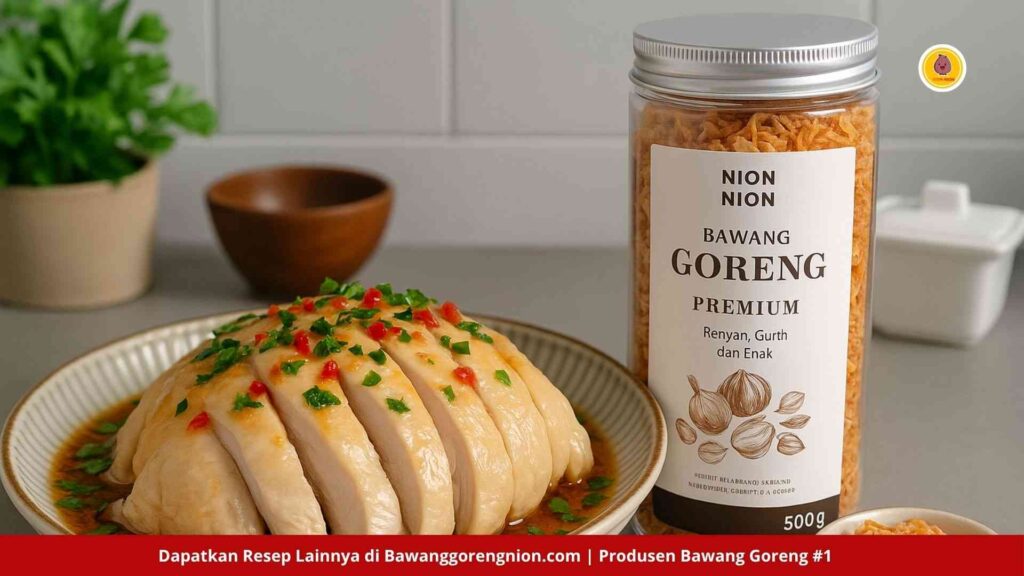 Ayam Kukus Bumbu Rempah Dengan Nion Nion