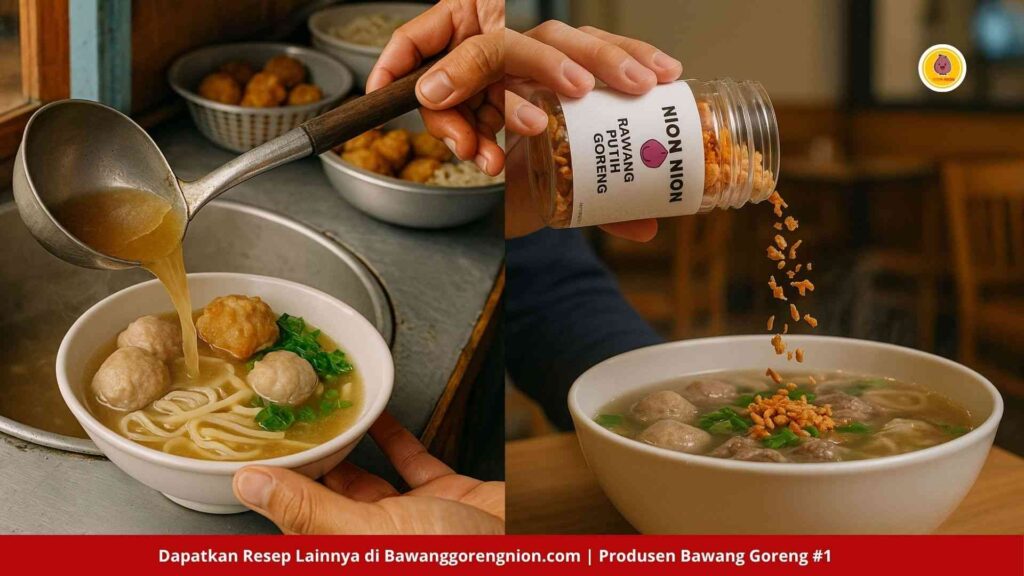 SOP Cara Menyajikan Bakso Kuah ke Dalam Mangkuk - Nion Nion