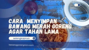 Cara Menyimpan Bawang Merah Goreng Agar Tahan Lama