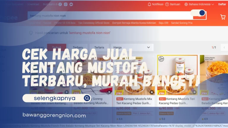 Harga Jual Kentang Mustofa